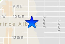 Prince Albert Office map